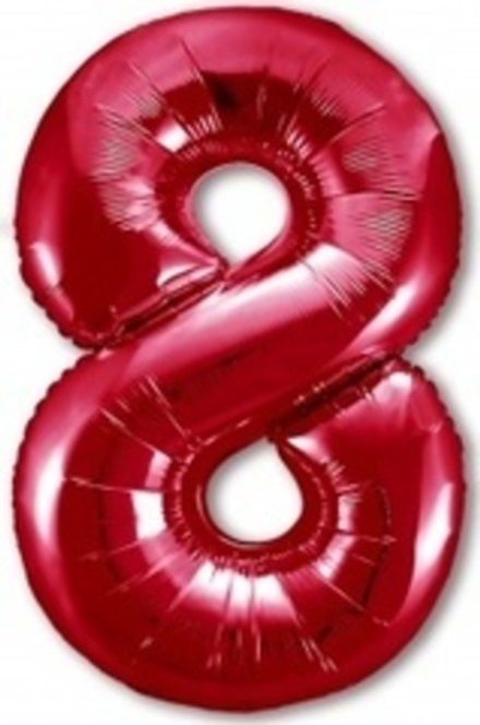 Р Цифра 8 Slim Красный (40''/102 см)