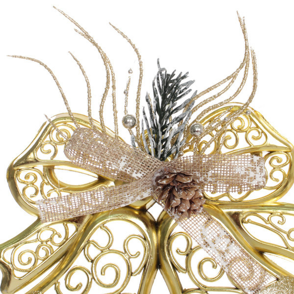 Украшение новогоднее «Сказочные переливы» 19*14 см, Золото