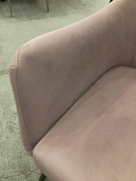 Стул Сиэтл каркас черный основание велюр дымчато-розовый