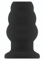 Чёрная анальная пробка с тоннелем №50 Medium Hollow Tunnel Butt Plug 4 Inch - 10,2 см. (Цвет: черный)