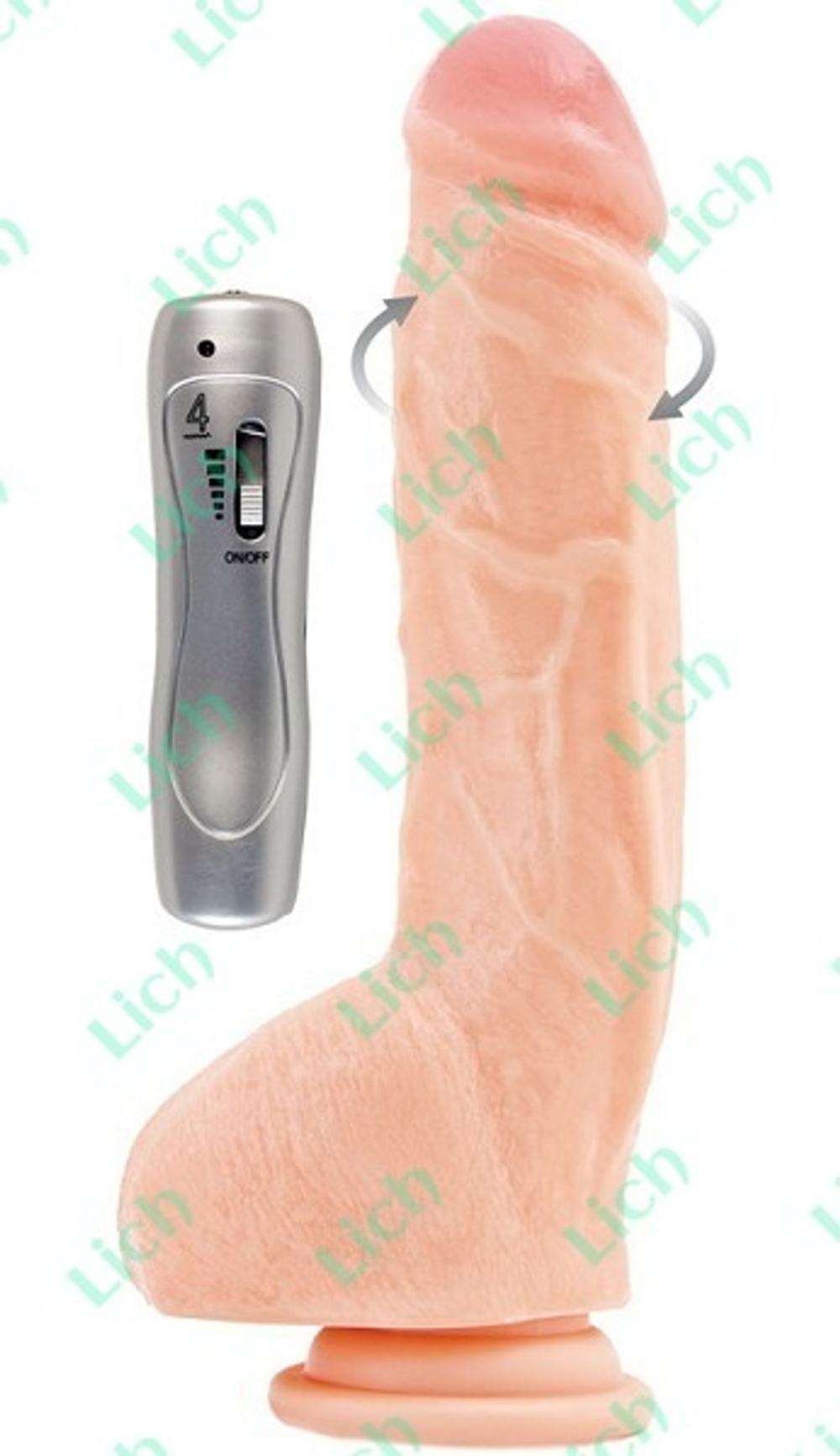 Ротатор-реалистик RealStick #503 с присоской и пультом ДУ, 22 см