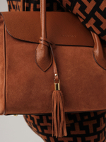 Замшевая сумка Deboro 31051 коричневый фундук