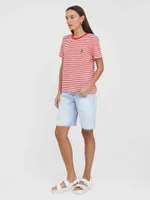 Футболка Kefirmaykifer В Полоску красно-белая