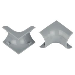 Внутренний угол ЭРА IC-KK-30-13-F для полукруглого кабель-канала серый 30х13мм 2шт/комплект