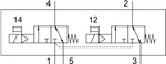 Распределитель с электроуправлением Festo VUVG-L10-T32C-MT-M5-1P3