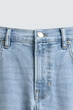 ZARA ДЖИНСЫ SLIM FIT БАЗОВЫЕ, ГОЛУБОЙ