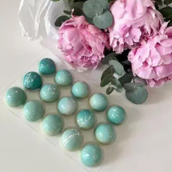 440 | Форма для шоколадных конфет "Полусфера" 39 мм. (275*175 мм)