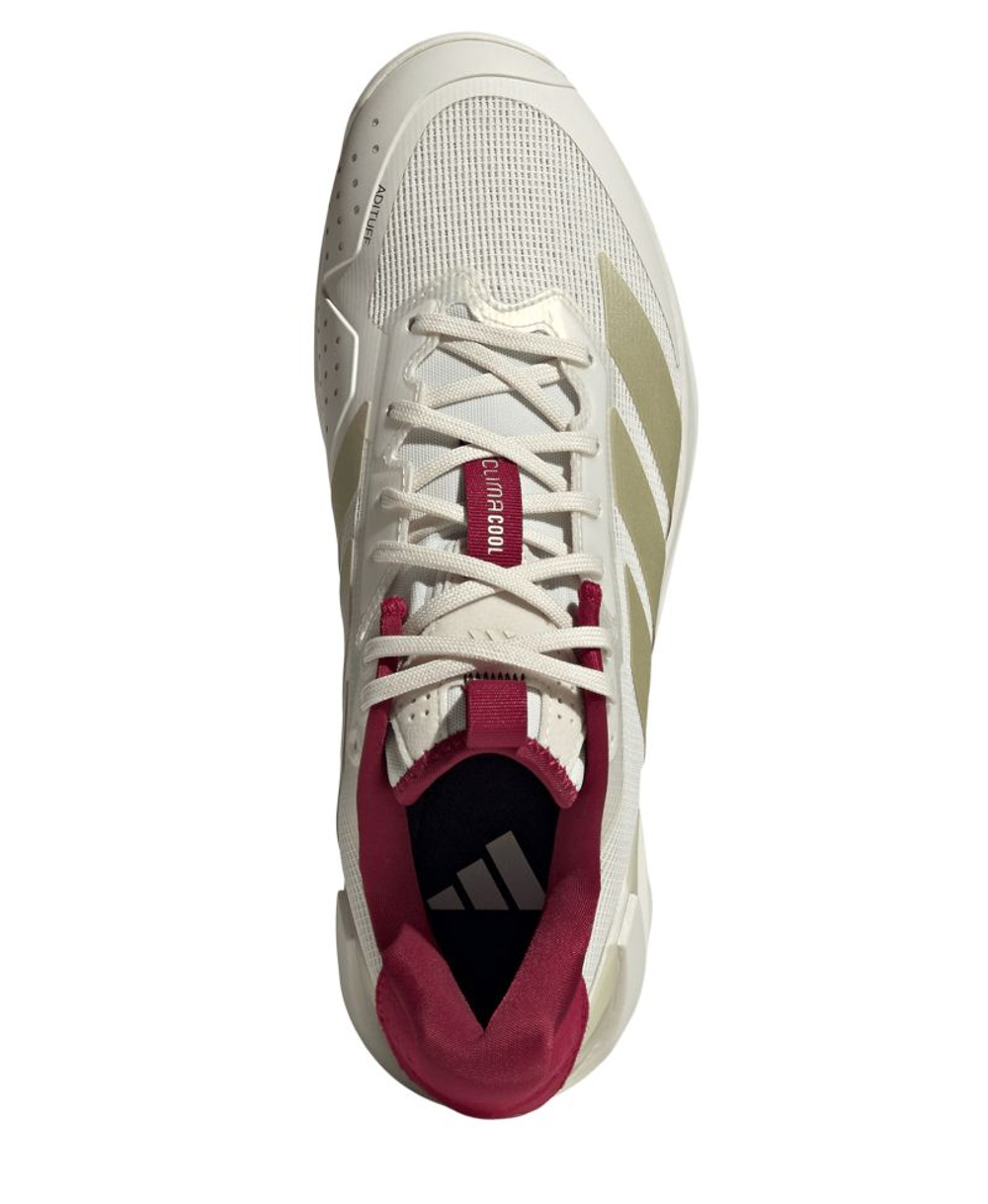 Теннисные кроссовки Adidas Adizero Ubersonic 5 M - chalk white/ice gold metal/legend ink