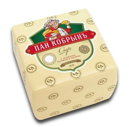 Сыр "Пан Кобрин" с ароматом топленого молока 50% кубик Кобринские сыры