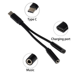 Переходник TYPE C x Audio/Charging C&Q CQ004