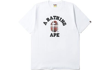 A Bathing Ape Check College Tee