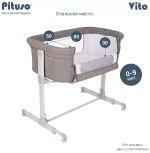 PITUSO Колыбель Vito Dark grey /темно-серый