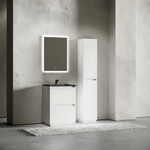 Тумба напольная под раковину Sancos Libra Floor, белый глянец 590х450х840 мм