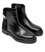 Кожаные ботильоны Tommy Hilfiger - черный(FW0FW08336)