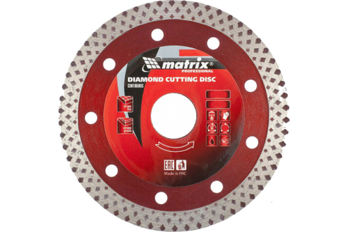 ДИСК АЛМАЗНЫЙ MATRIX ОТР/СПЛ СУХОЕ/МОК РЕЗ 115Х22,2ММ 73122