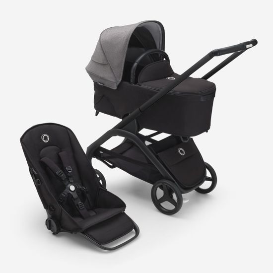 Коляска 2 в 1 Bugaboo Dragonfly (Grey melange/Midnight black/Black)