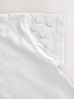 Футболка с вышивкой для девочки Next E51-319, Белый