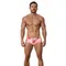 Мужские плавки розовые с принтом Clever Moda LAGO ROSA SWIMSUIT BRIEF 155404
