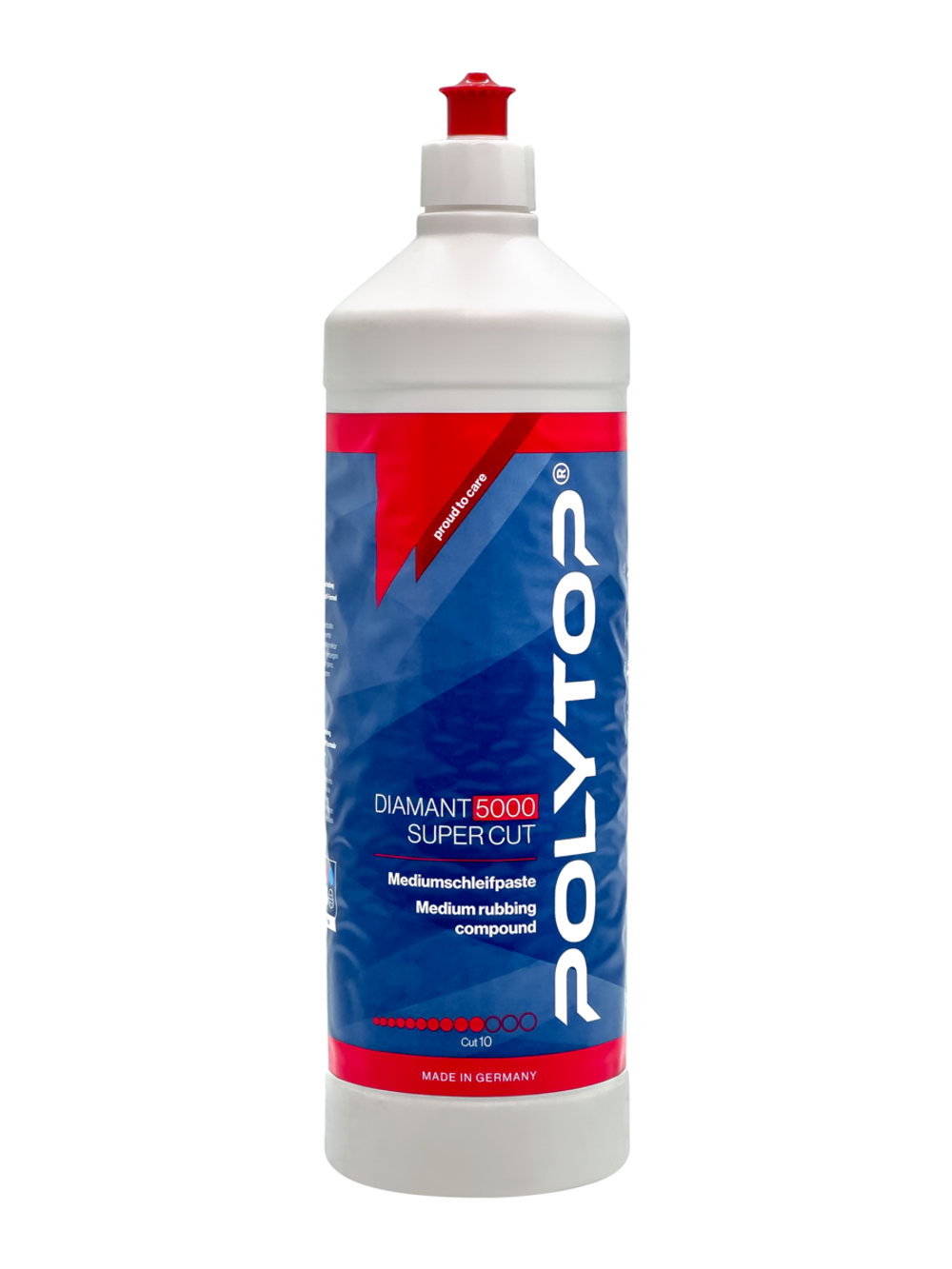 POLYTOP Diamant 5000 Super Cut - Среднеабразивная (одношаговая) полировальная паста (P3000) 1л