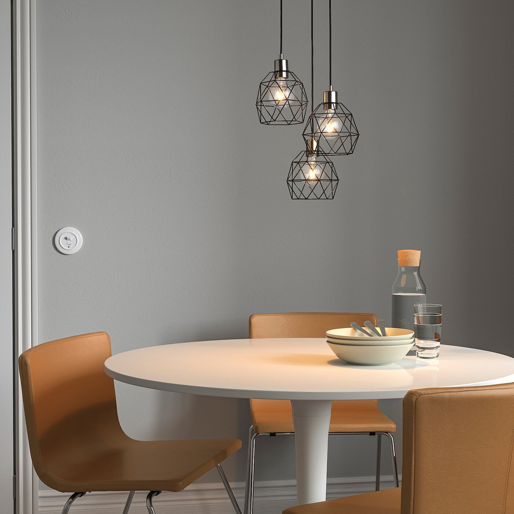 IKEA BRUNSTA  (ИКЕА БРУНСТА)  -  Абажур для подвесной лампы, черный, 20 см