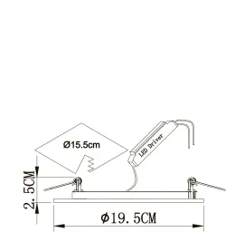 Встраиваемый светильник Arte Lamp