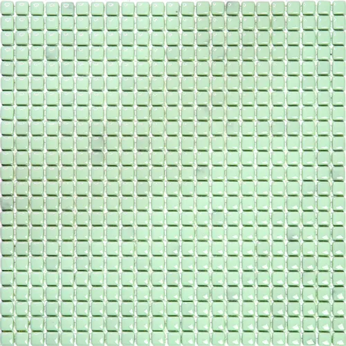 W-116 Мозаика из стекла Natural Flex зеленый светлый квадрат