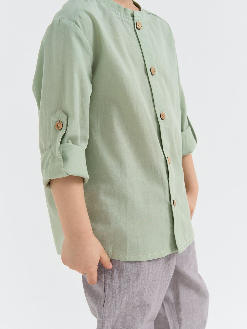 Рубашка хлопковая "Шалфей"