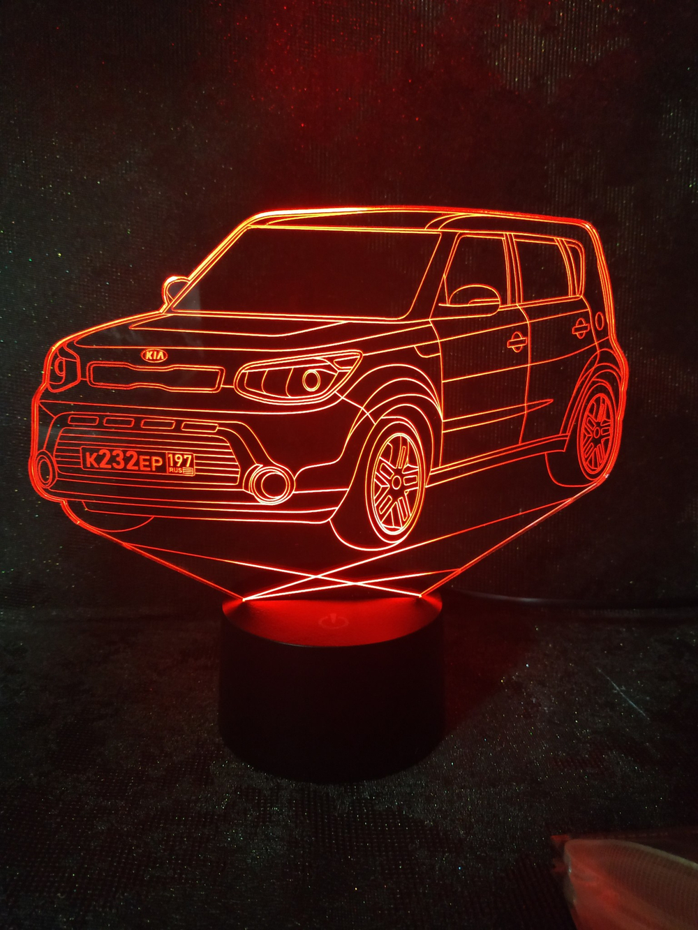 3Д- ночник "Автомобиль - Kia Soul – Киа Соул"