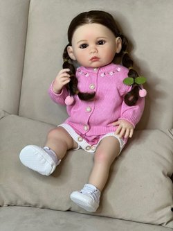 Кукла Реборн виниловая 55см в пакете (FA-314)