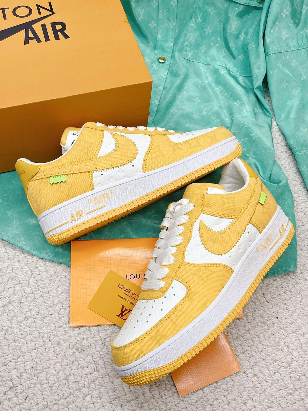Louis Vuitton and Nike Air Force