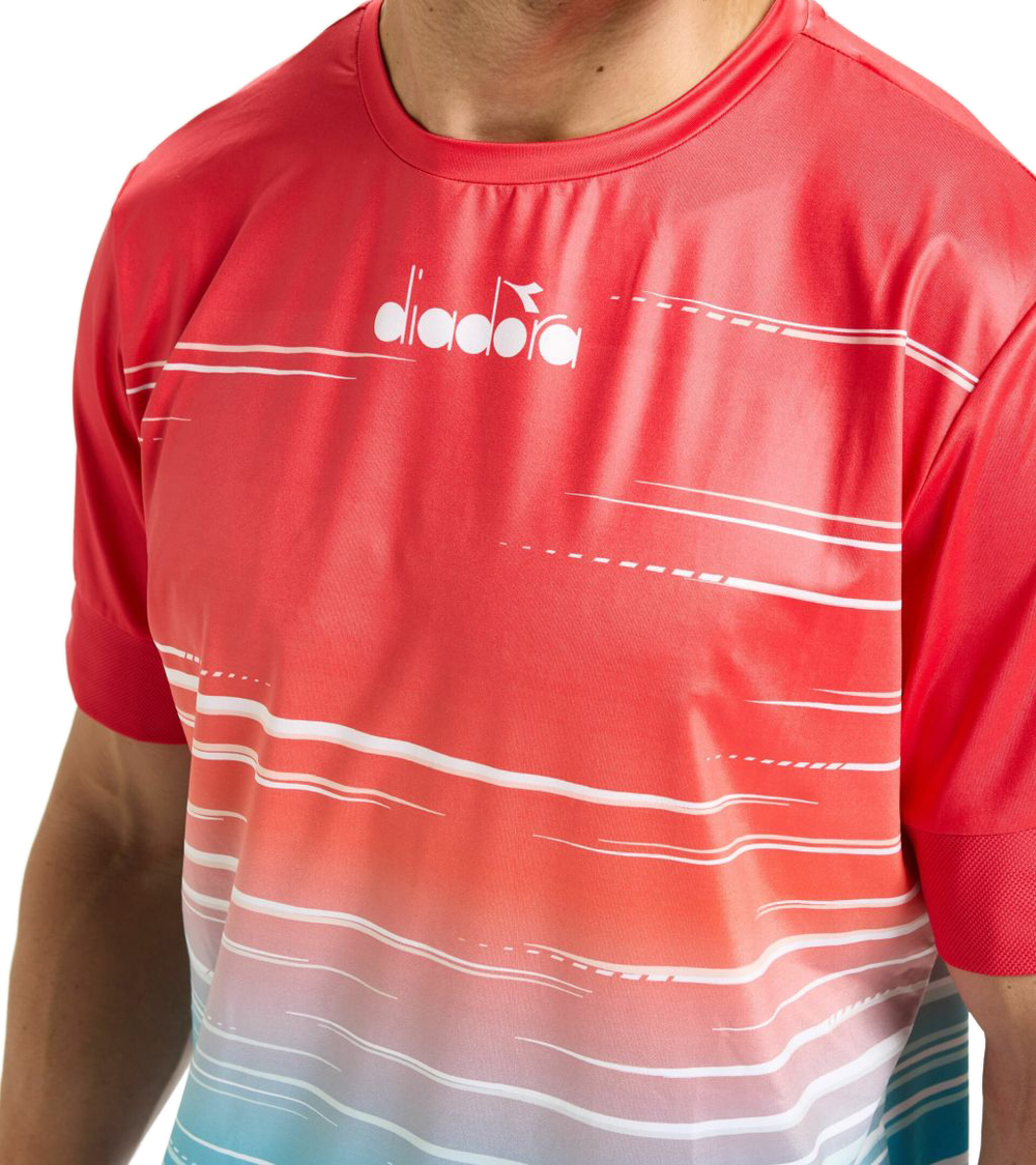 Теннисная футболка Diadora SS T-Shirt Icon M - laguna sunrise