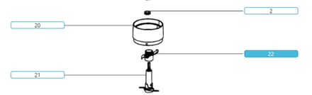 Нож для кофемолки Tefal (Тефаль) верхний MS-650488