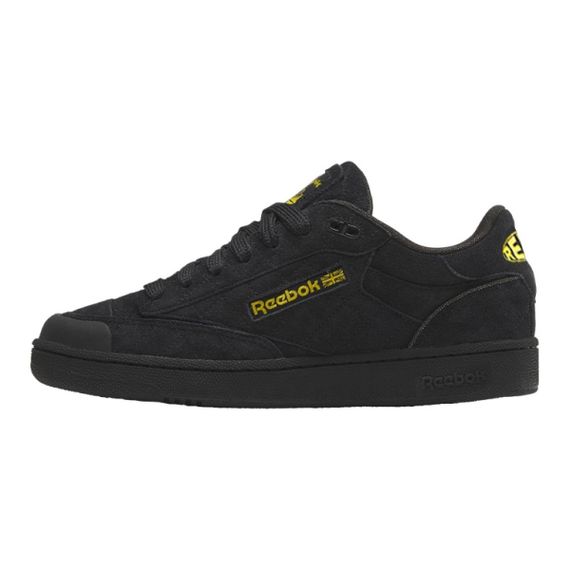 reebok Club C Series Кроссовки для скейтбординга Низкие Кроссовки Черно-желтые Унисекс