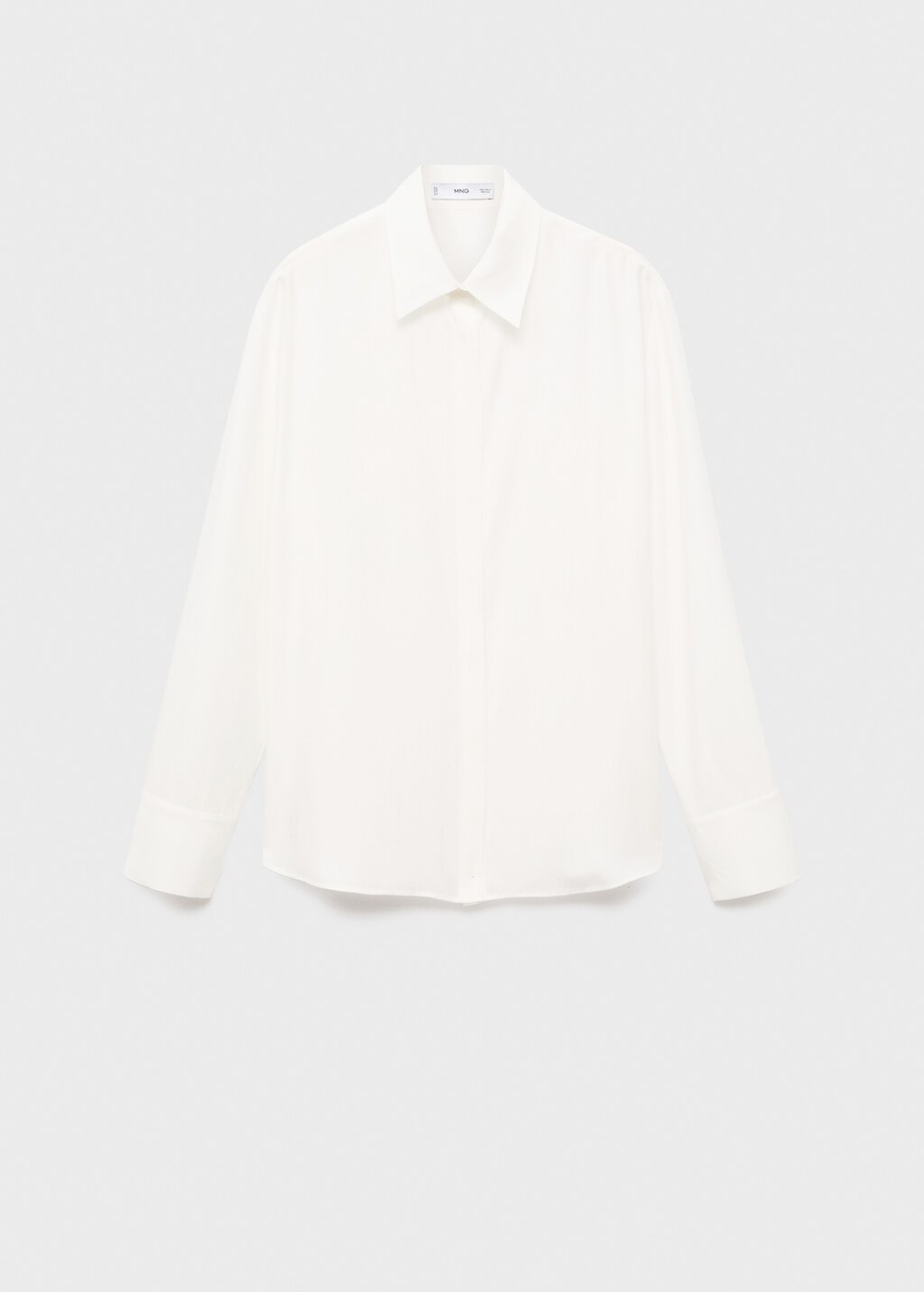 Рубашка из лиоцелла с потайными пуговицами