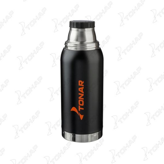 Термос TONAR 1000ML HS.TM-039  черный (2 крышки-кружки)