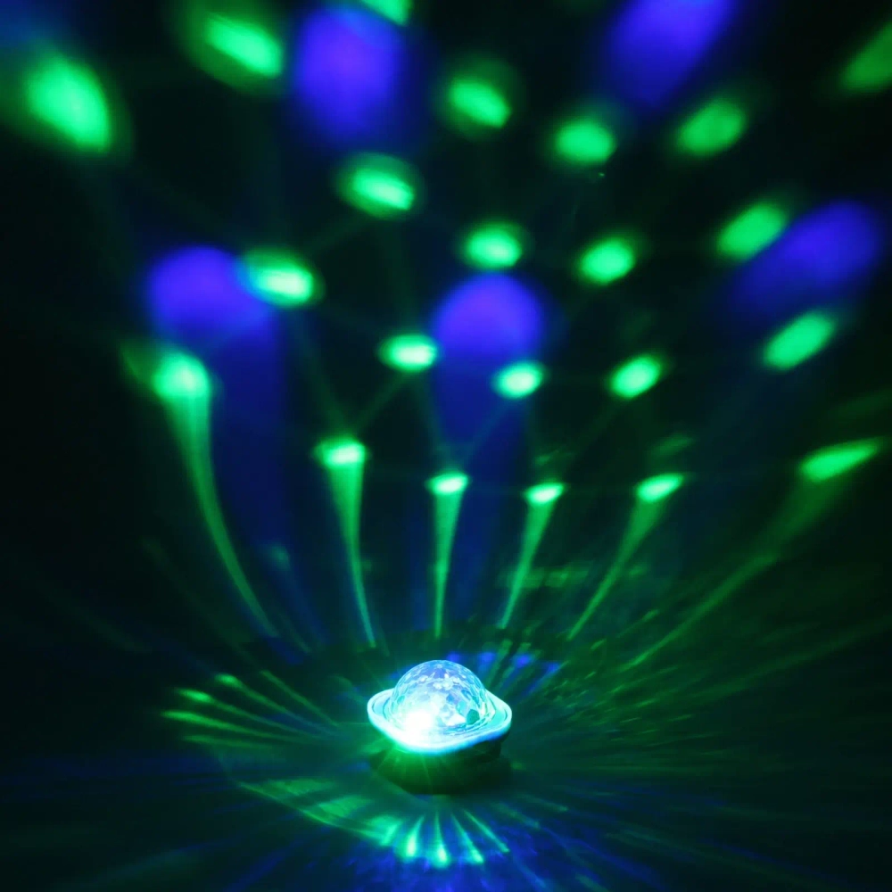 Диско-шар Dancer» с ремешком на руку, авторежим, датчик звука (в комплекте с присоской), RGB