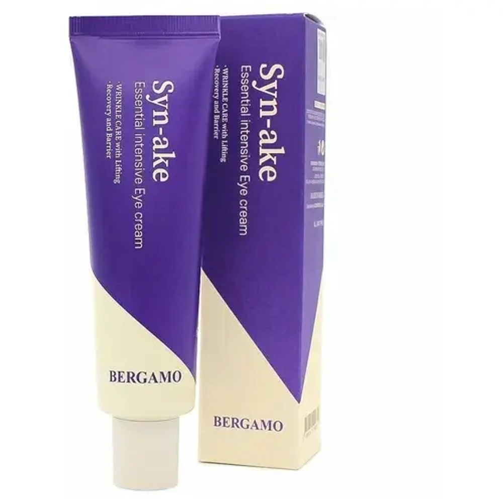 Лифтинг-крем для век со змеиным пептидом Bergamo Syn-ake essential intensive eye cream