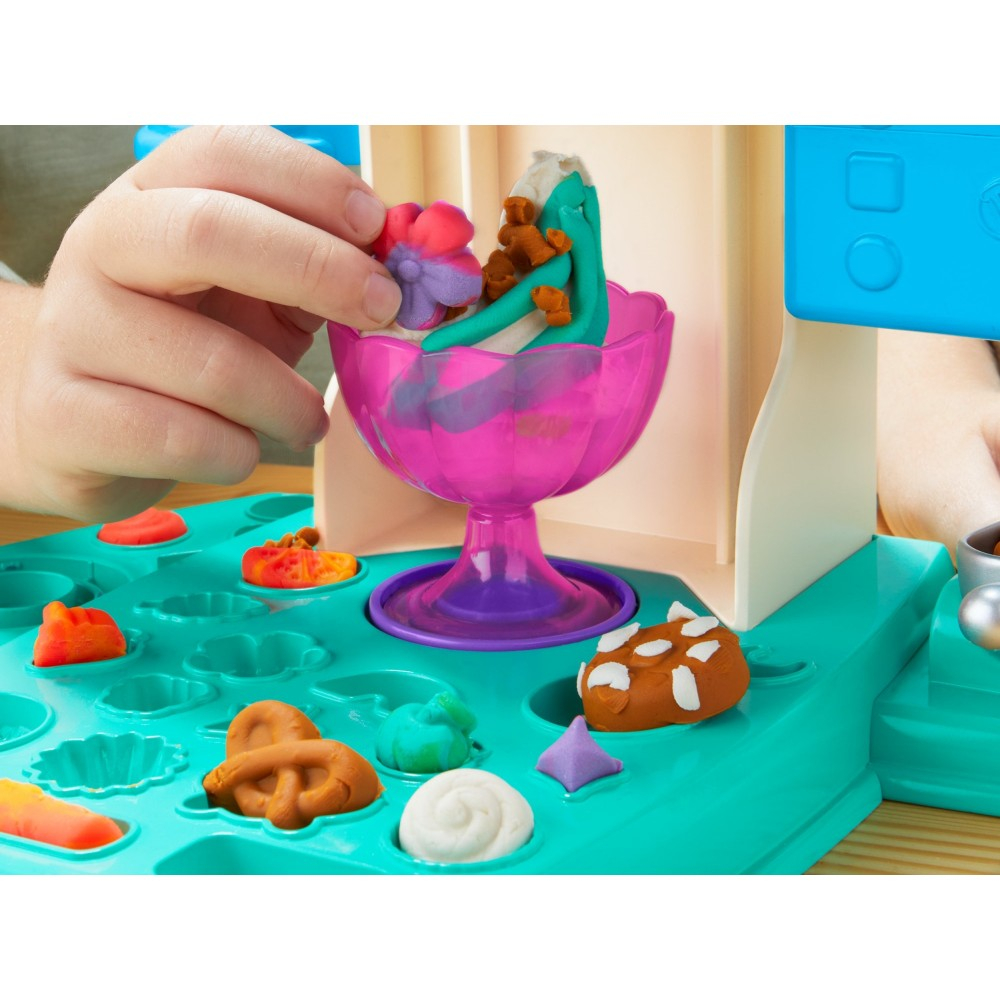 Play-Doh - Ciastolina Леденцовая Лавка Радужные витые мороженое + аксессуары G0028