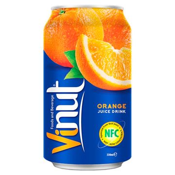 Напиток сокосодержащий безалкогольный Vinut Red Orange со вкусом апельсина, 330 мл