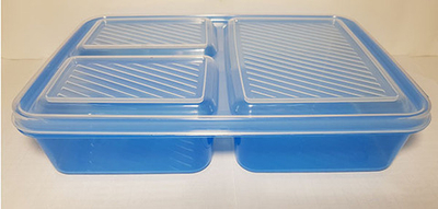 Контейнер трехсекционный 1,5л.