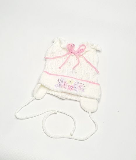 Шапочка детская для девочек, розовая