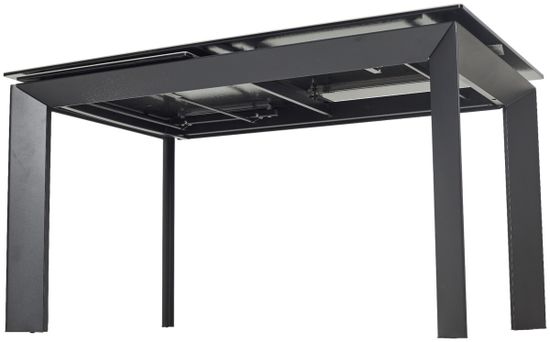 Стол CREMONA 140 KL-176, итальянская керамика/ черный каркас