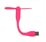 Гибкий USB-вентилятор (розовый)