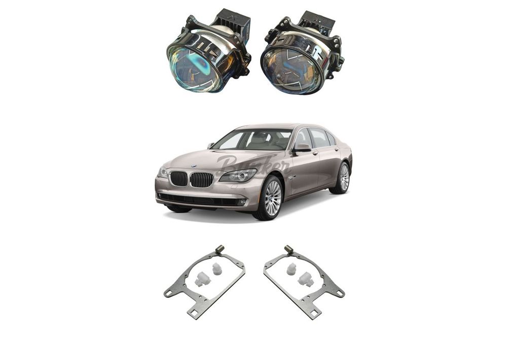 Комплект для замены штатных линз ZKW без AFS BMW 7 2008-2012