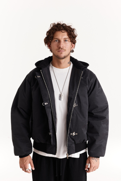 Бомбер Peach Black Carabine
