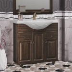 Тумба Тибет 85, цвет нагал, с объемной филенкой (раковина Америка 85)