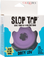 Фиолетовый мастурбатор-бампер из жидкого силикона Dirty Luv