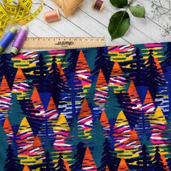 Ткань премиум бифлекс танцующий орнамент