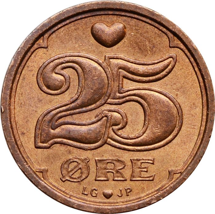 25 эре 1990-2008 Дания