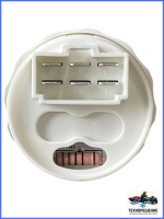 Указатель трима для Johnson/Evinrude/Suzuki, 1/88 Ом, черный циферблат/ Трим-указатель нержавеющий ободок, 52мм